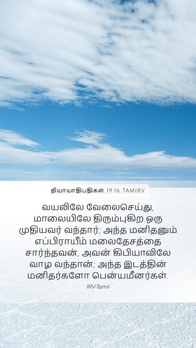 நியாயாதிபதிகள் 19:16 TAMIRV Bible Verse Image
