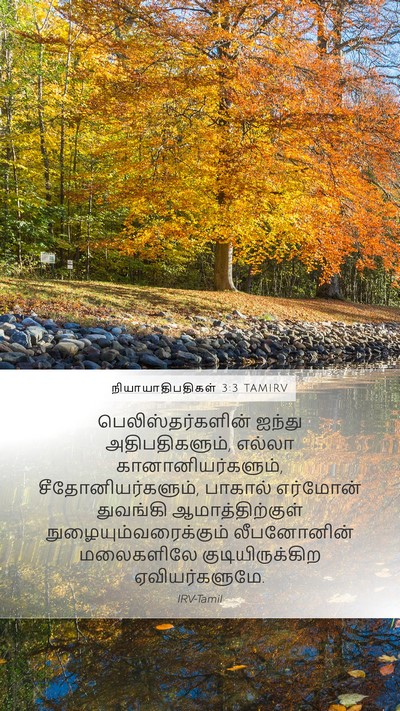 நியாயாதிபதிகள் 3:3 TAMIRV Bible Verse Image