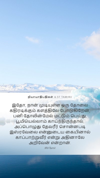நியாயாதிபதிகள் 6:37 TAMIRV Bible Verse Image