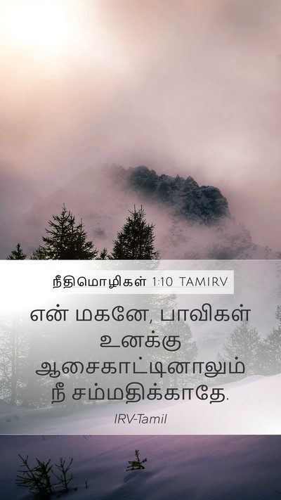 நீதிமொழிகள் 1:10 TAMIRV Bible Verse Image
