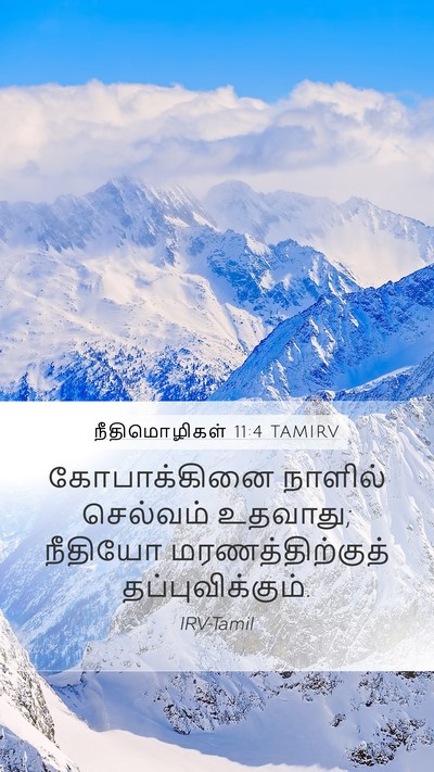 நீதிமொழிகள் 11:4 TAMIRV Bible Verse Image