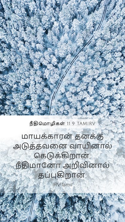 நீதிமொழிகள் 11:9 TAMIRV Bible Verse Image
