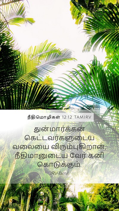நீதிமொழிகள் 12:12 TAMIRV Bible Verse Image