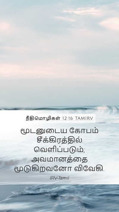 நீதிமொழிகள் 12:16 TAMIRV Bible Verse Image