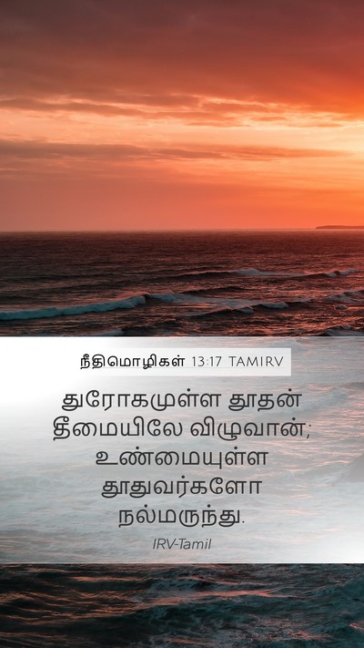 நீதிமொழிகள் 13:17 TAMIRV Bible Verse Image