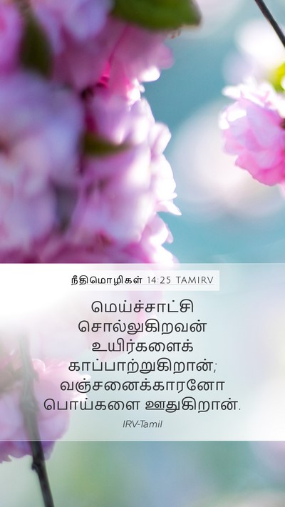 நீதிமொழிகள் 14:25 TAMIRV Bible Verse Image