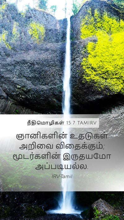 நீதிமொழிகள் 15:7 TAMIRV Bible Verse Image
