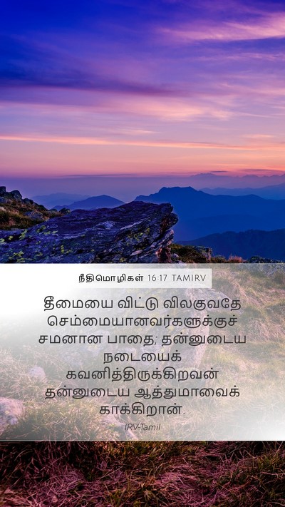 நீதிமொழிகள் 16:17 TAMIRV Bible Verse Image