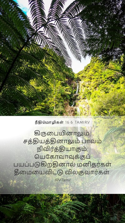 நீதிமொழிகள் 16:6 TAMIRV Bible Verse Image
