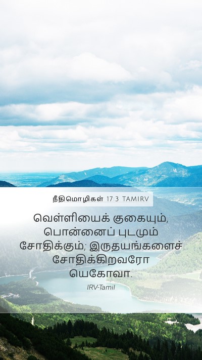 நீதிமொழிகள் 17:3 TAMIRV Bible Verse Image