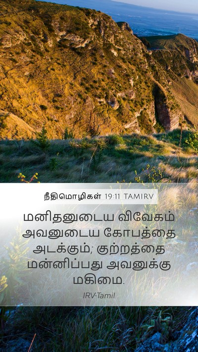 நீதிமொழிகள் 19:11 TAMIRV Bible Verse Image