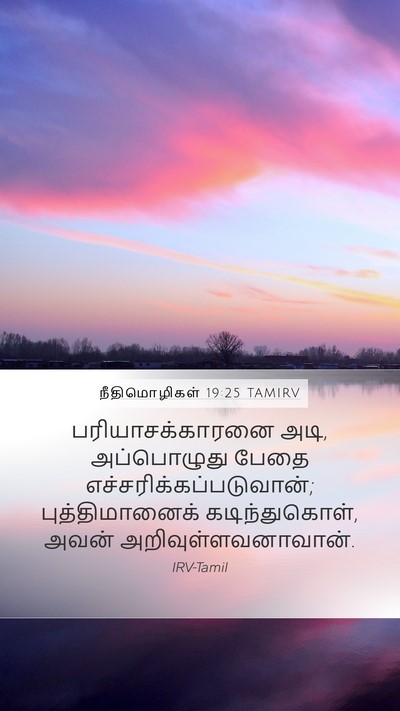 நீதிமொழிகள் 19:25 TAMIRV Bible Verse Image