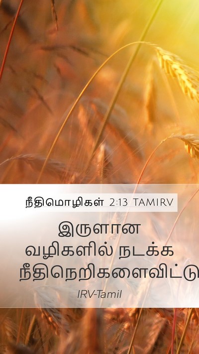 நீதிமொழிகள் 2:13 TAMIRV Bible Verse Image
