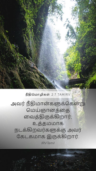 நீதிமொழிகள் 2:7 TAMIRV Bible Verse Image