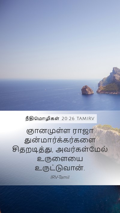 நீதிமொழிகள் 20:26 TAMIRV Bible Verse Image