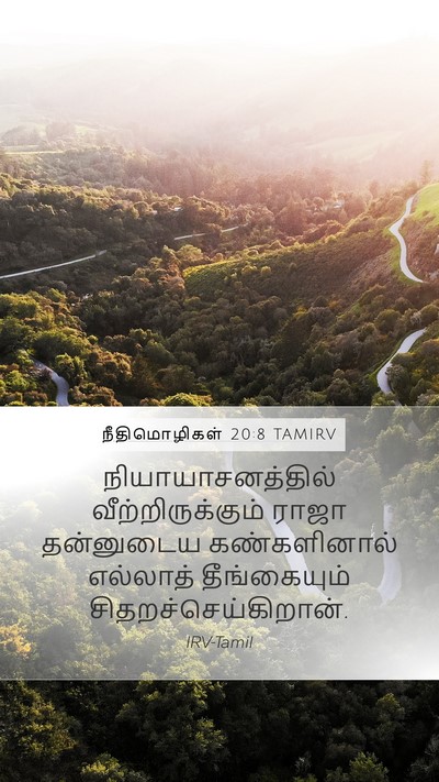 நீதிமொழிகள் 20:8 TAMIRV Bible Verse Image