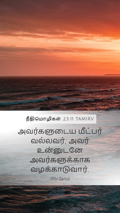 நீதிமொழிகள் 23:11 TAMIRV Bible Verse Image