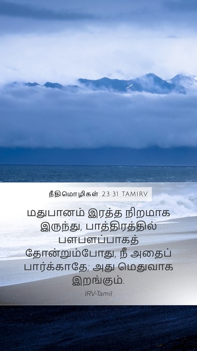 நீதிமொழிகள் 23:31 TAMIRV Bible Verse Image