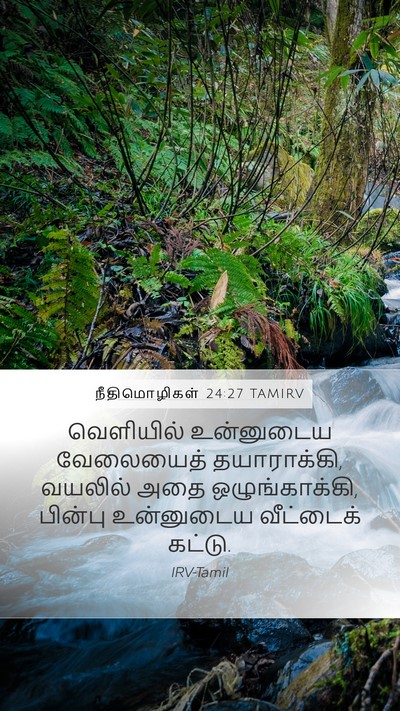 நீதிமொழிகள் 24:27 TAMIRV Bible Verse Image