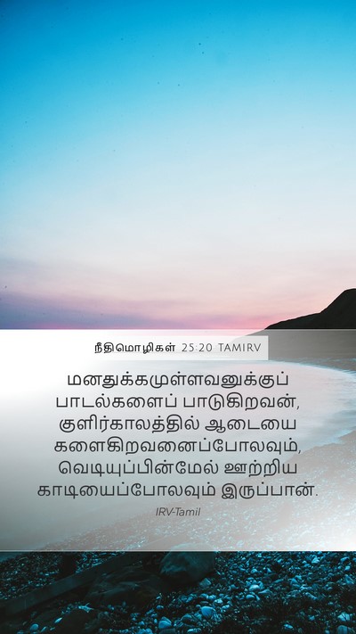 நீதிமொழிகள் 25:20 TAMIRV Bible Verse Image