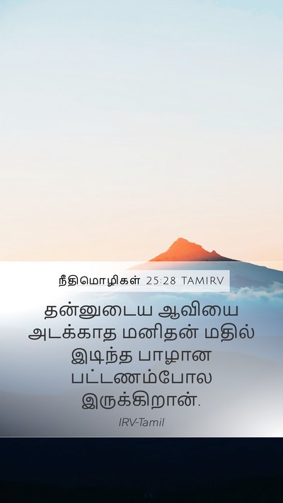 நீதிமொழிகள் 25:28 TAMIRV Bible Verse Image