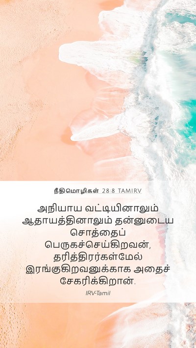 நீதிமொழிகள் 28:8 TAMIRV Bible Verse Image