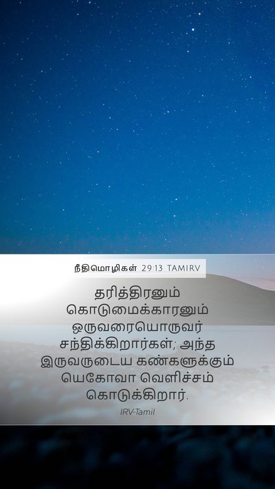 நீதிமொழிகள் 29:13 TAMIRV Bible Verse Image