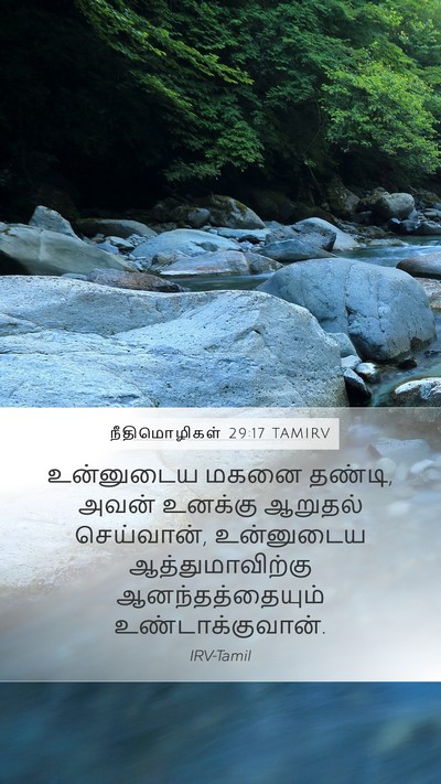 நீதிமொழிகள் 29:17 TAMIRV Bible Verse Image