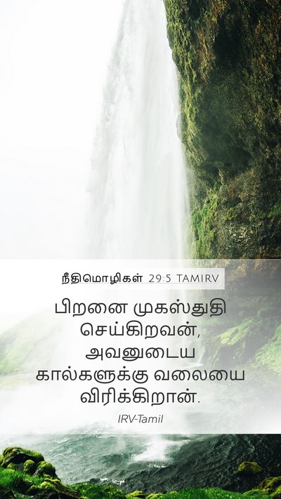 நீதிமொழிகள் 29:5 TAMIRV Bible Verse Image