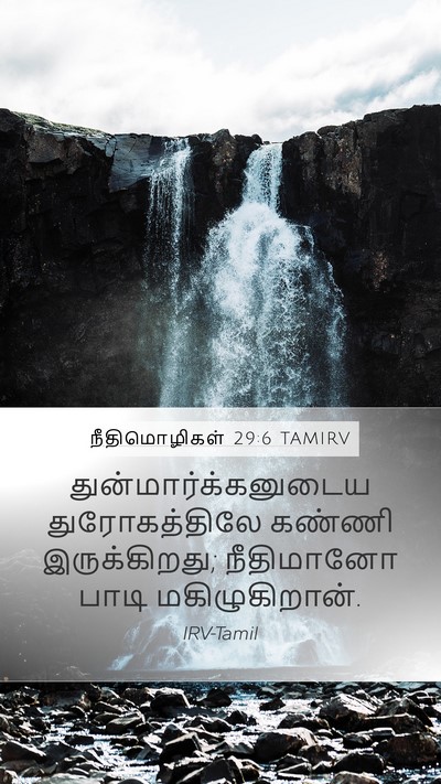 நீதிமொழிகள் 29:6 TAMIRV Bible Verse Image