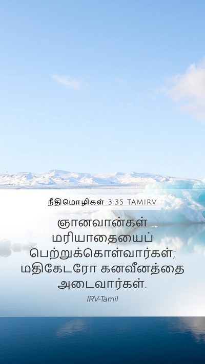 நீதிமொழிகள் 3:35 TAMIRV Bible Verse Image