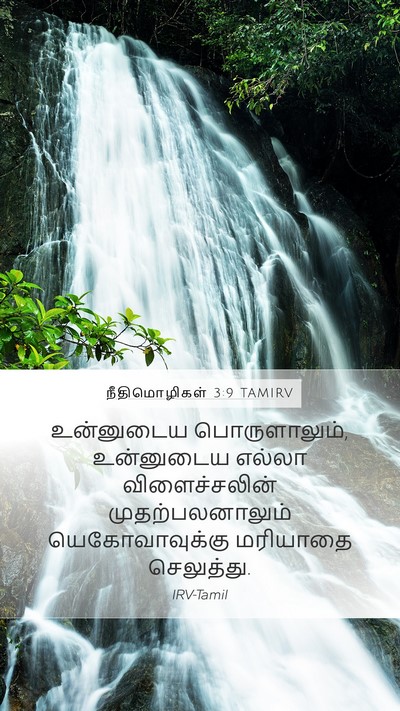 நீதிமொழிகள் 3:9 TAMIRV Bible Verse Image
