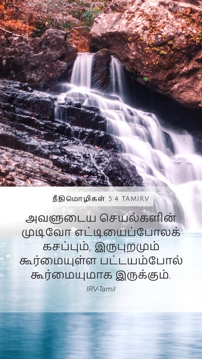 நீதிமொழிகள் 5:4 TAMIRV Bible Verse Image