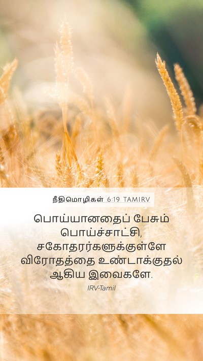 நீதிமொழிகள் 6:19 TAMIRV Bible Verse Image