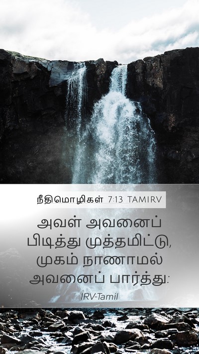 நீதிமொழிகள் 7:13 TAMIRV Bible Verse Image