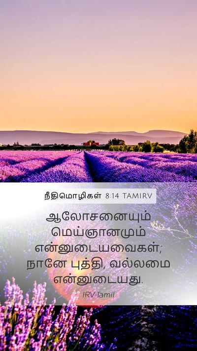 நீதிமொழிகள் 8:14 TAMIRV Bible Verse Image