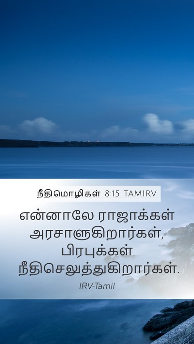 நீதிமொழிகள் 8:15 TAMIRV Bible Verse Image