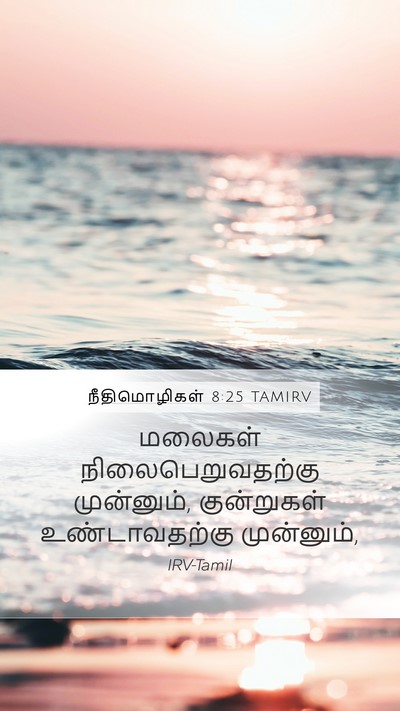 நீதிமொழிகள் 8:25 TAMIRV Bible Verse Image