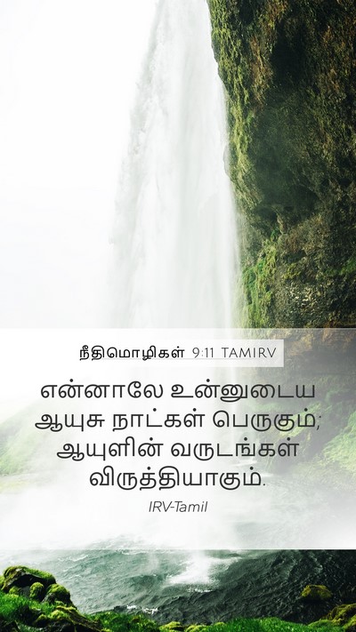 நீதிமொழிகள் 9:11 TAMIRV Bible Verse Image