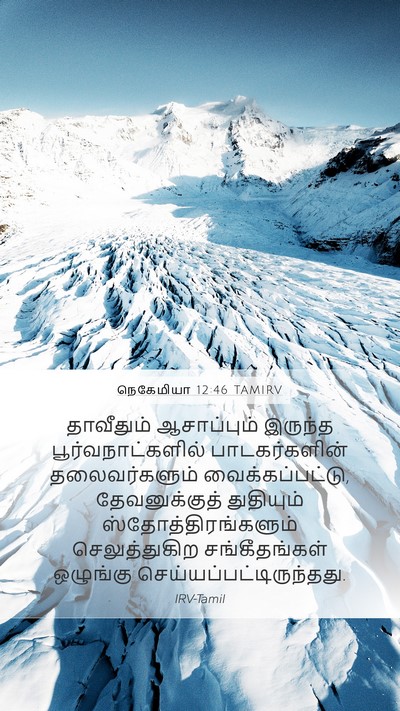 நெகேமியா 12:46 TAMIRV Mobile Phone Wallpaper - தாவீதும் - Mobile Bible Verse Wallpaper