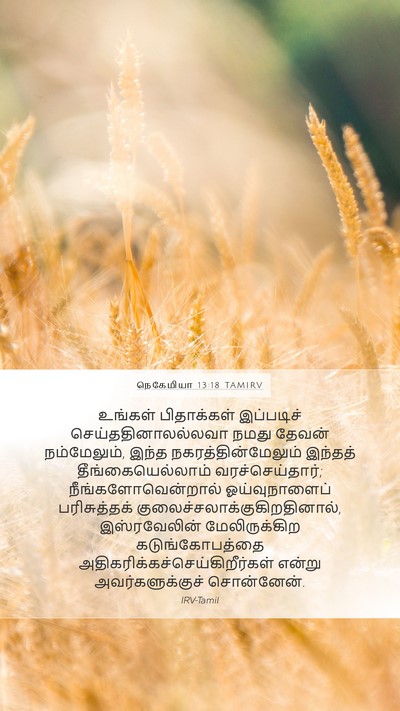 நெகேமியா 13:18 TAMIRV Bible Verse Image