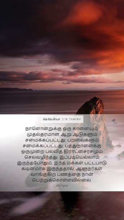 நெகேமியா 5:18 TAMIRV Mobile Phone Wallpaper - நாளொன்றுக்கு ஒரு - Mobile Bible Verse Wallpaper