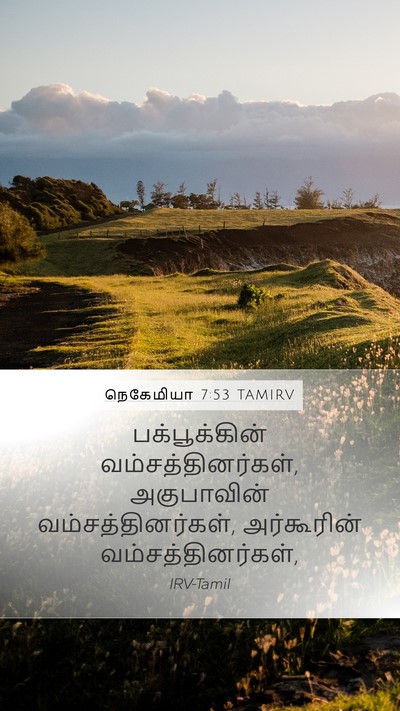 நெகேமியா 7:53 TAMIRV Mobile Phone Wallpaper - பக்பூக்கின் - Mobile Bible Verse Wallpaper