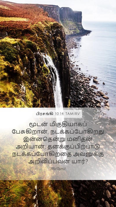 பிரசங்கி 10:14 TAMIRV Bible Verse Image