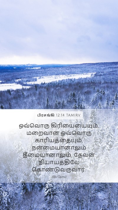 பிரசங்கி 12:14 TAMIRV Bible Verse Image