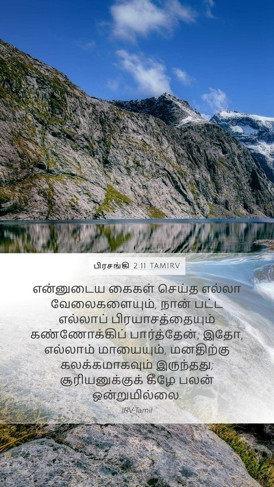 பிரசங்கி 2:11 TAMIRV Bible Verse Image