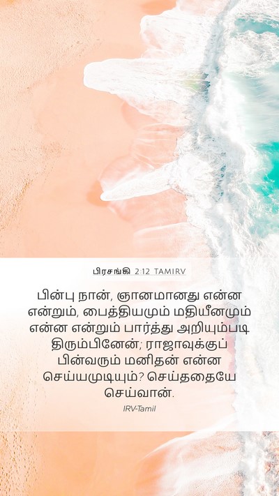 பிரசங்கி 2:12 TAMIRV Bible Verse Image