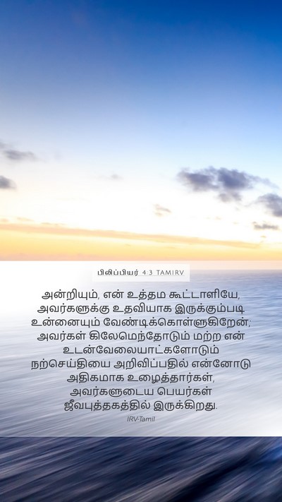 பிலிப்பியர் 4:3 TAMIRV Bible Verse Image