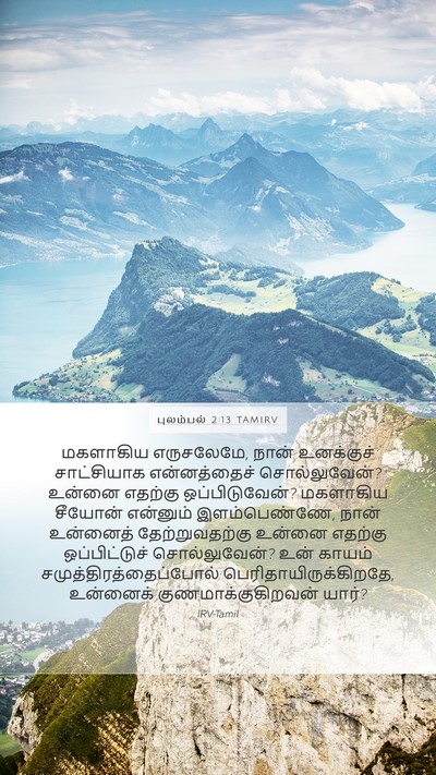 புலம்பல் 2:13 TAMIRV Bible Verse Image