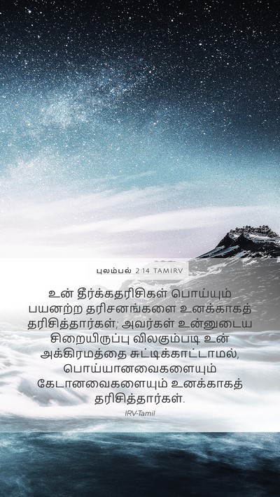 புலம்பல் 2:14 TAMIRV Bible Verse Image